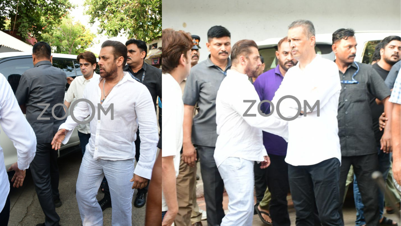 Salman Khan Attends Funeral Of Amol Kale, Pays Last Respects To Maharashtra Cricket Association President. WATCH