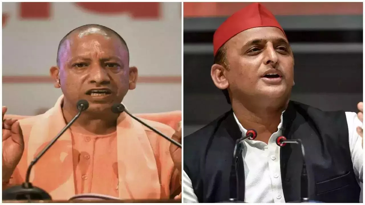 Akhilesh Yadav and Yogi Adityanath