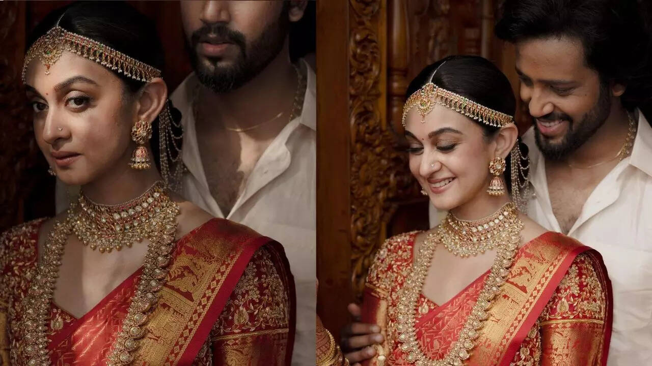  ​ஐஸ்வர்யா அர்ஜூன் திருமணத்தில் அணிந்திருந்த காஞ்சிபுரம் பட்டு..! அதன் சிறப்பும் வடிவமைப்பு பற்றி உங்களுக்கு தெரியுமா..? 