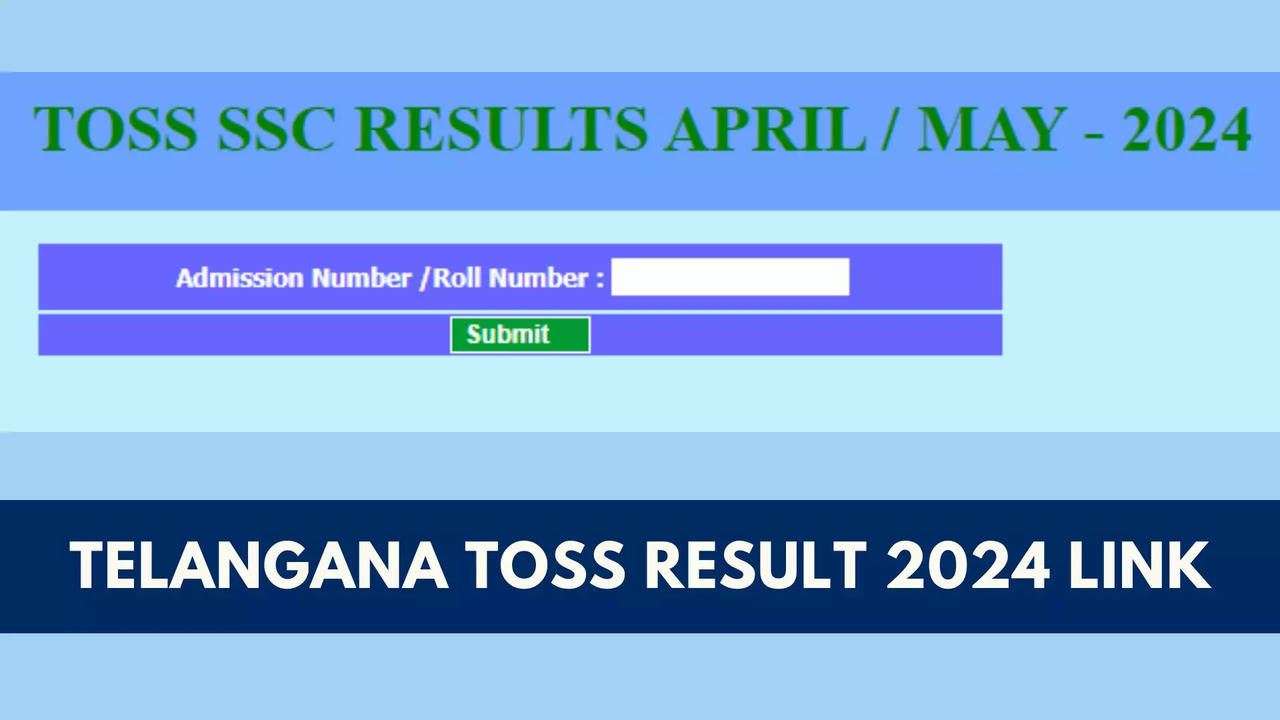 TOSS Result 2024 Telangana: TS Open School SSC, Inter Results Declared on telanganaopenschool.org