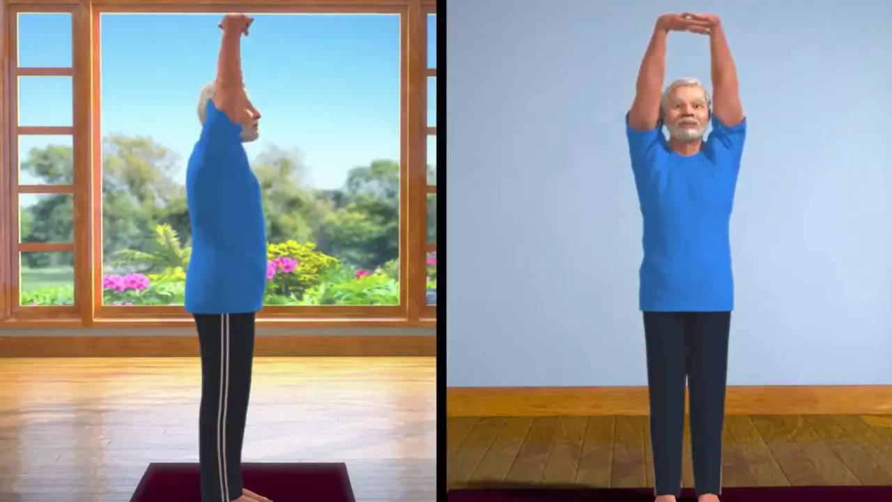 PM Narendra Modi Shares Health Benefits Of Tadasana or Palm Tree Posture