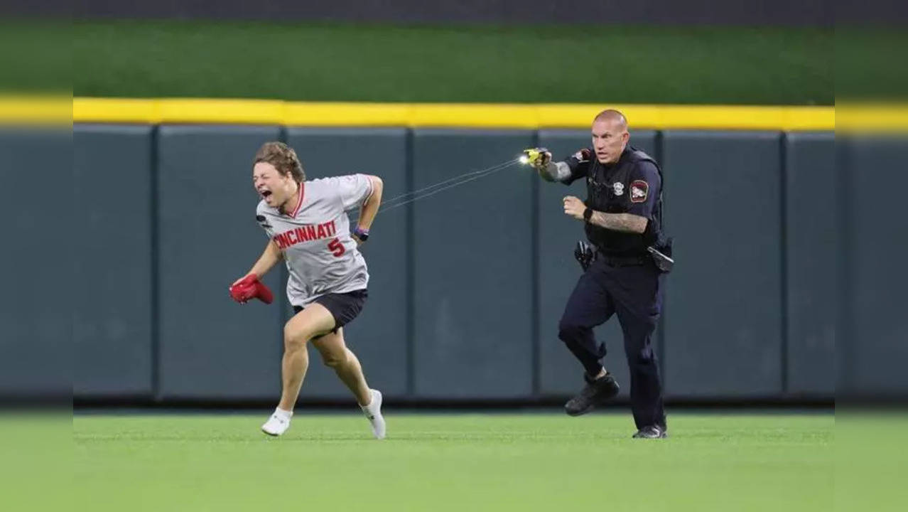 Cincinnati Reds Fan Tasered