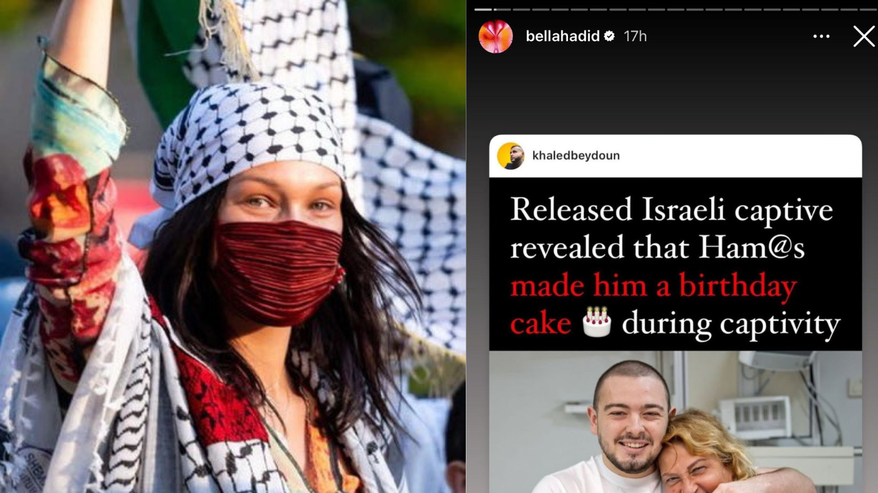 Bella Hadid Hamas Birthday Cake