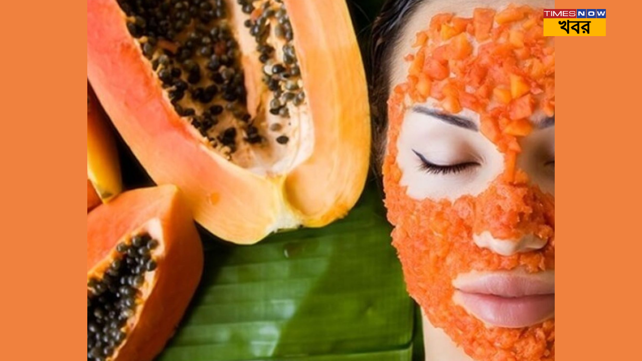 healthy skin with papaya face pack