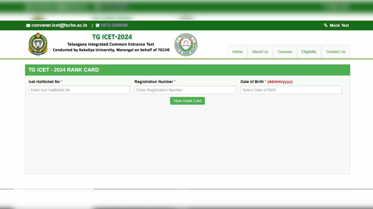 TS ICET 2024 Results Released on icet.tsche.ac.in, Rank Card Direct Link