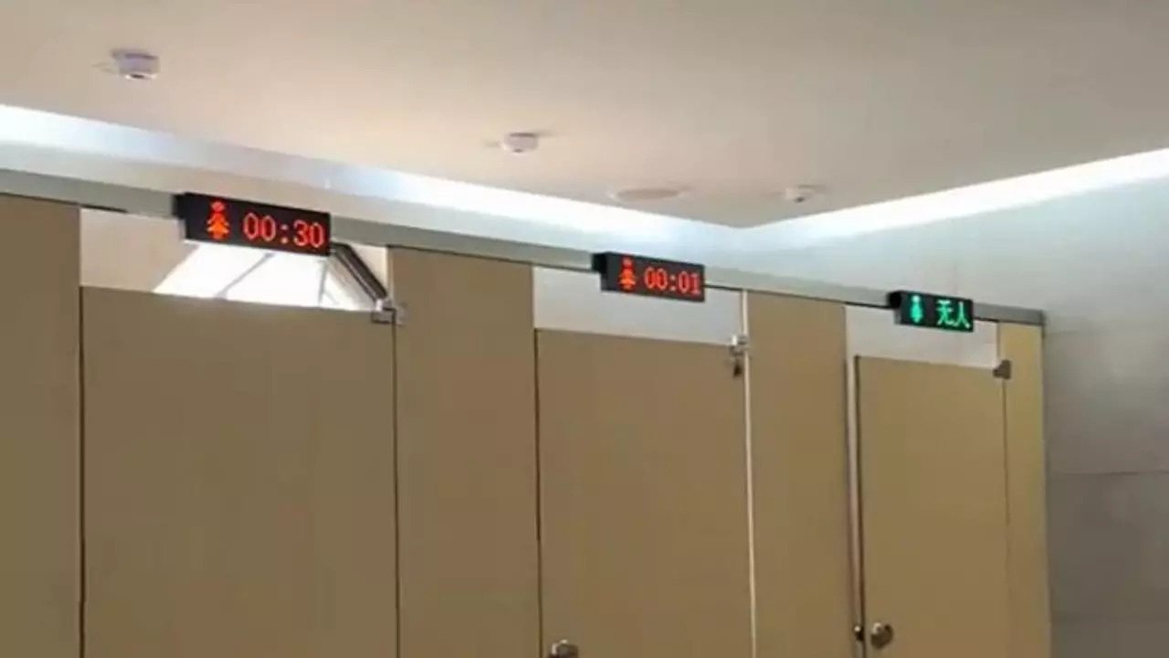 Timers in toilet