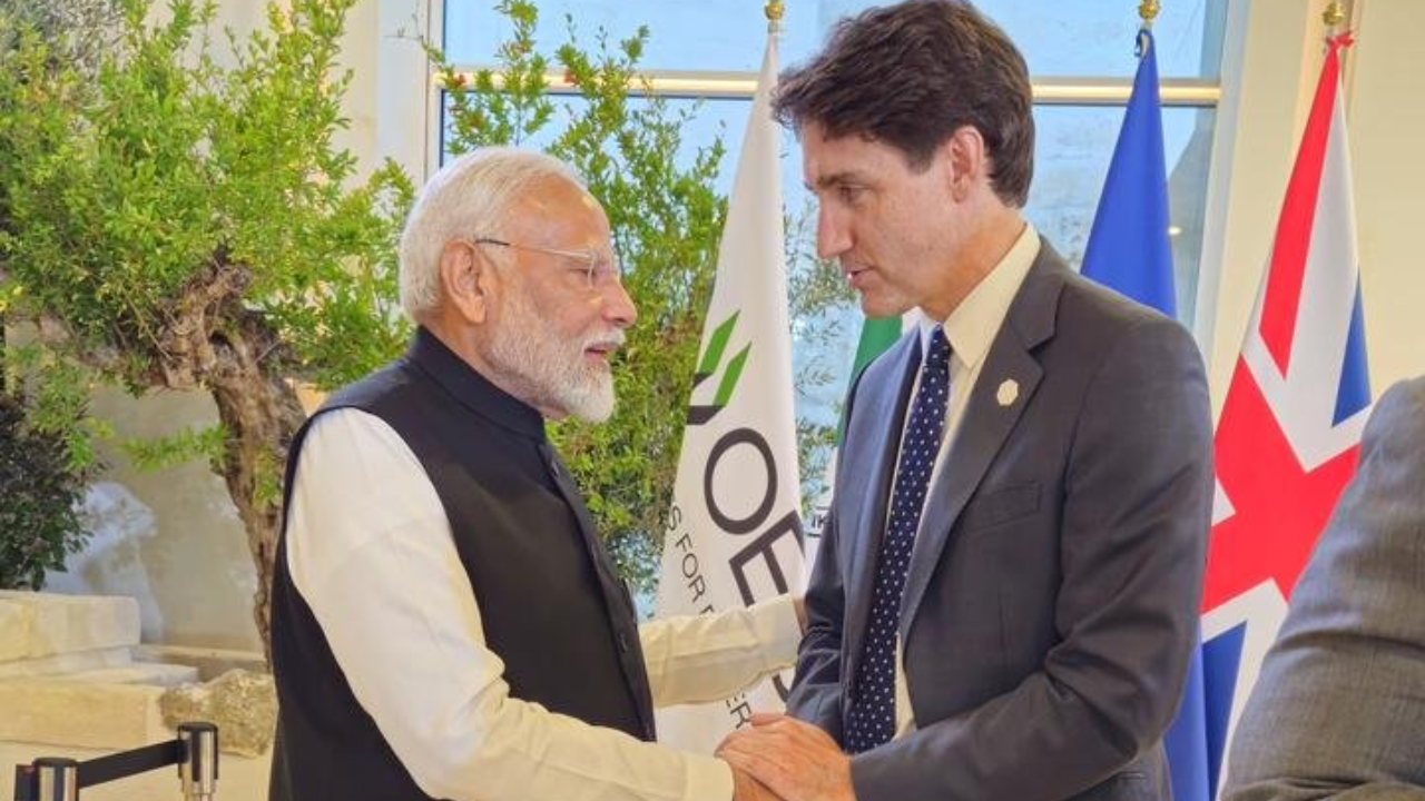 PM Modi, Trudeau Meet At G7 Summit In Italy