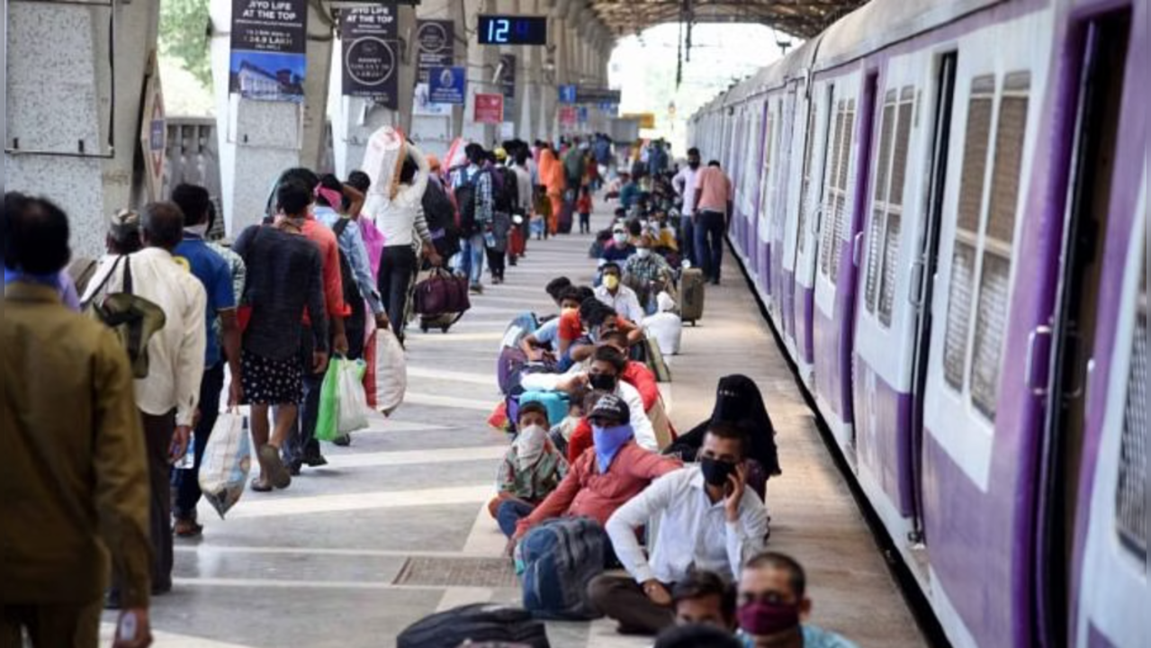 Passengers waiting as their tickets are not confirmed