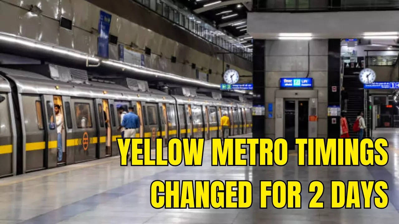 Delhi Metro: Yellow Line Metro Timings Changed for 2 Days