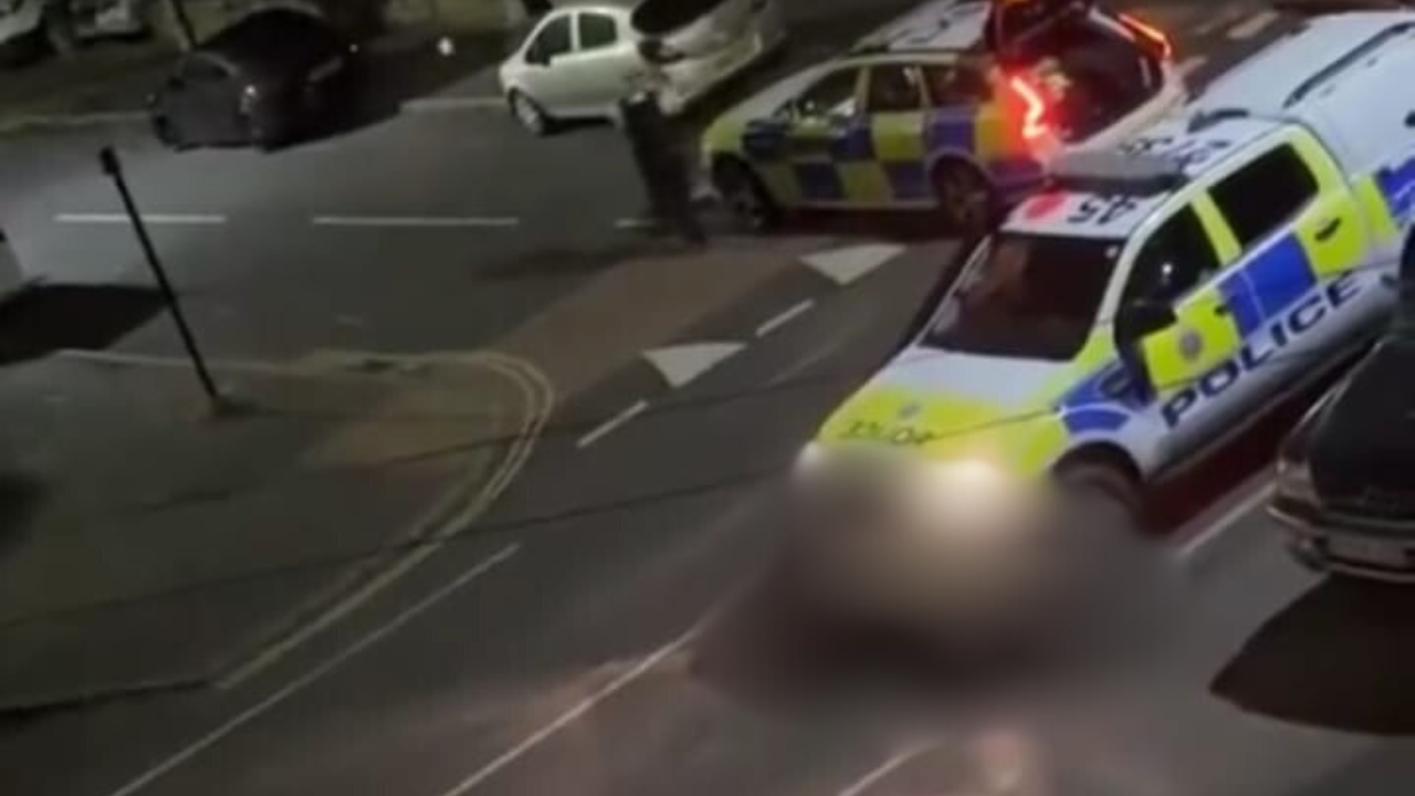 UK Police Ram Cow With Car