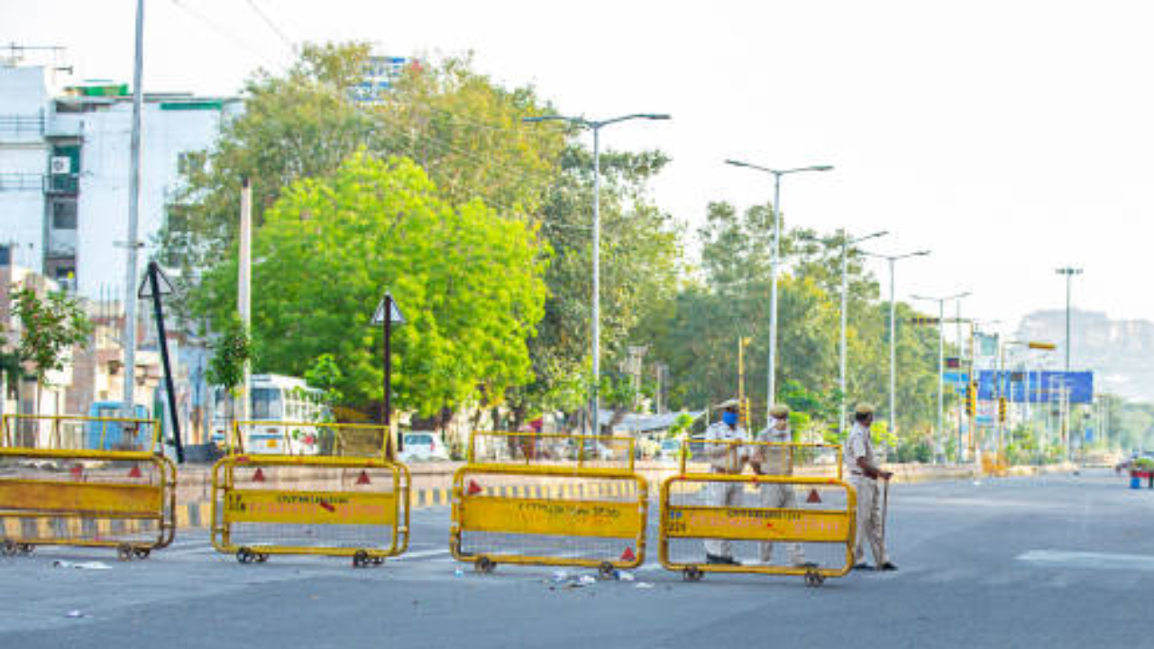 police barricade