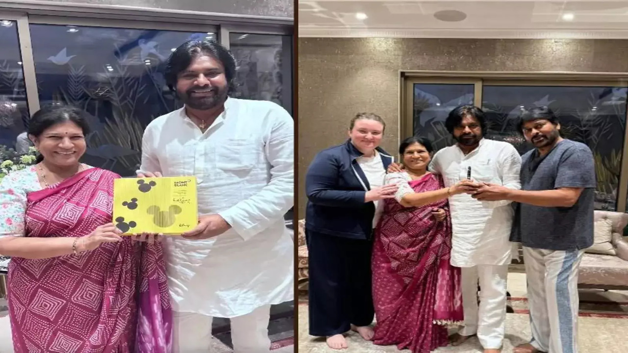 Pawan Kalyan Receives A  Special Gift From Megastar Chiranjeevi And Surekha