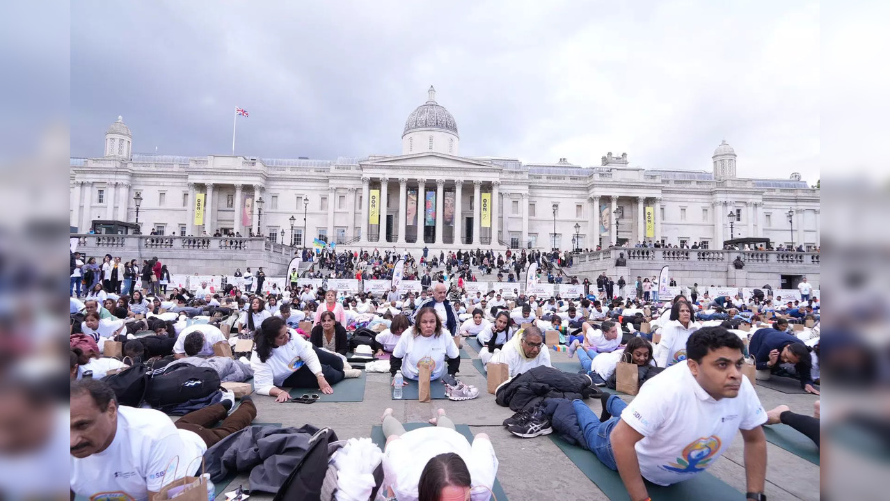 The High Commission of India in the United Kingdom organised a yoga event