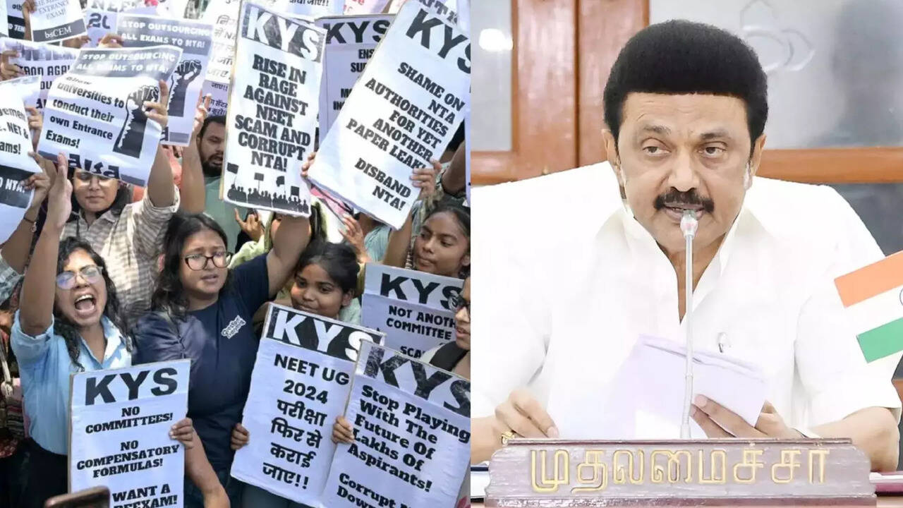  இது பரலான மோசடி.. நீட் தேர்வை ஆதரிப்பதை மத்திய அரசு கைவிட வேண்டும்.. முதல்வர் ஸ்டாலின் வலியுறுத்தல் 