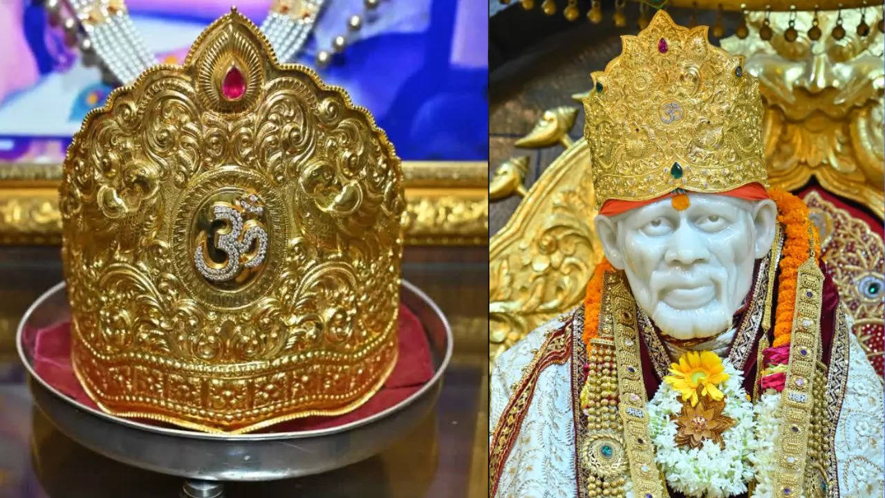 Golden Crown Donation To Sai Baba of Shirdi