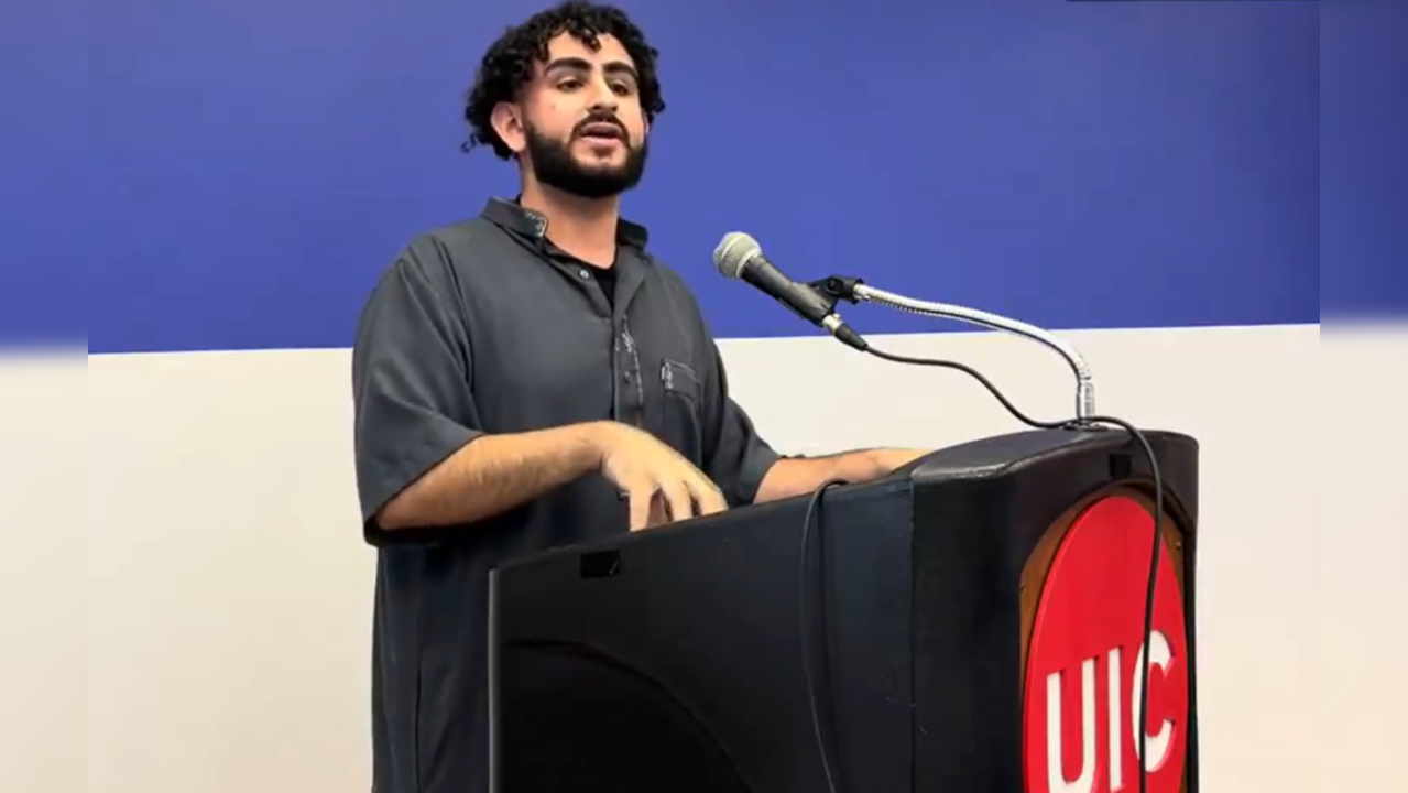 Mohammad Nusairat, a Muslim student from the University of Illinois Chicago (UIC)