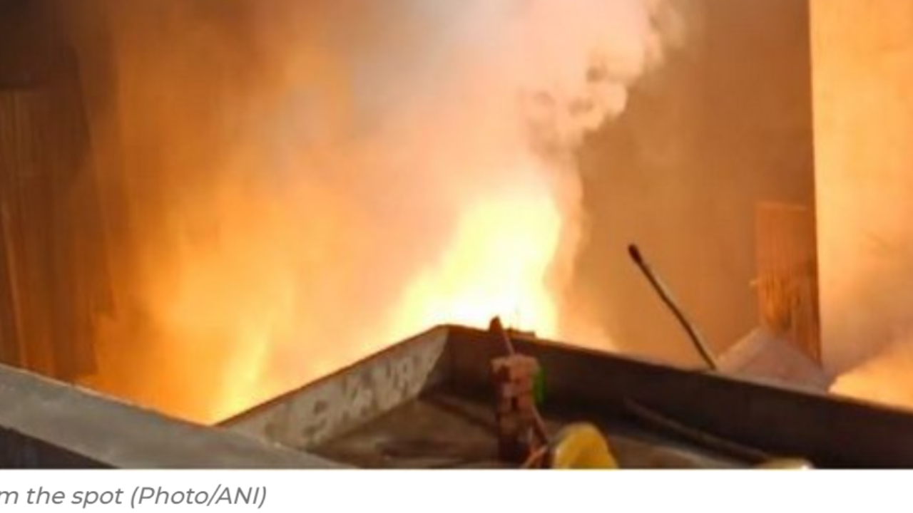 ahmedabad: massive fire breaks out at manufacturing company, 40 rescued