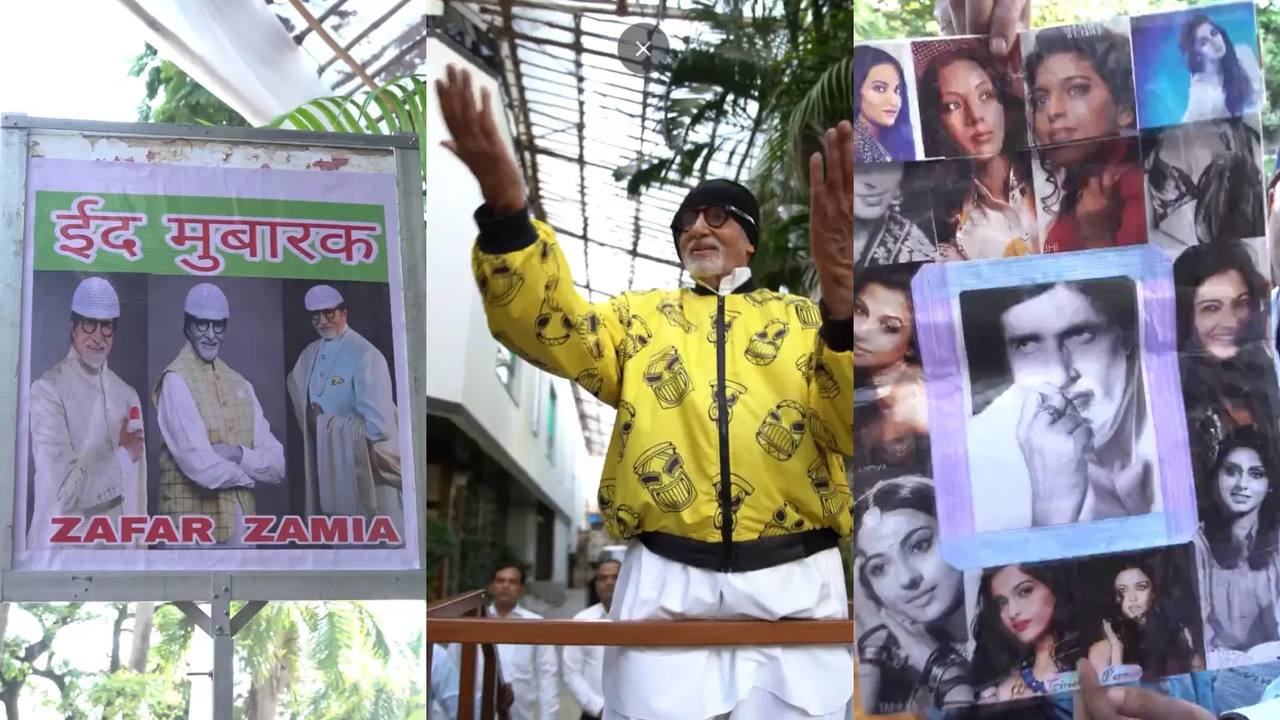 Amitabh Bachchan greets his fans