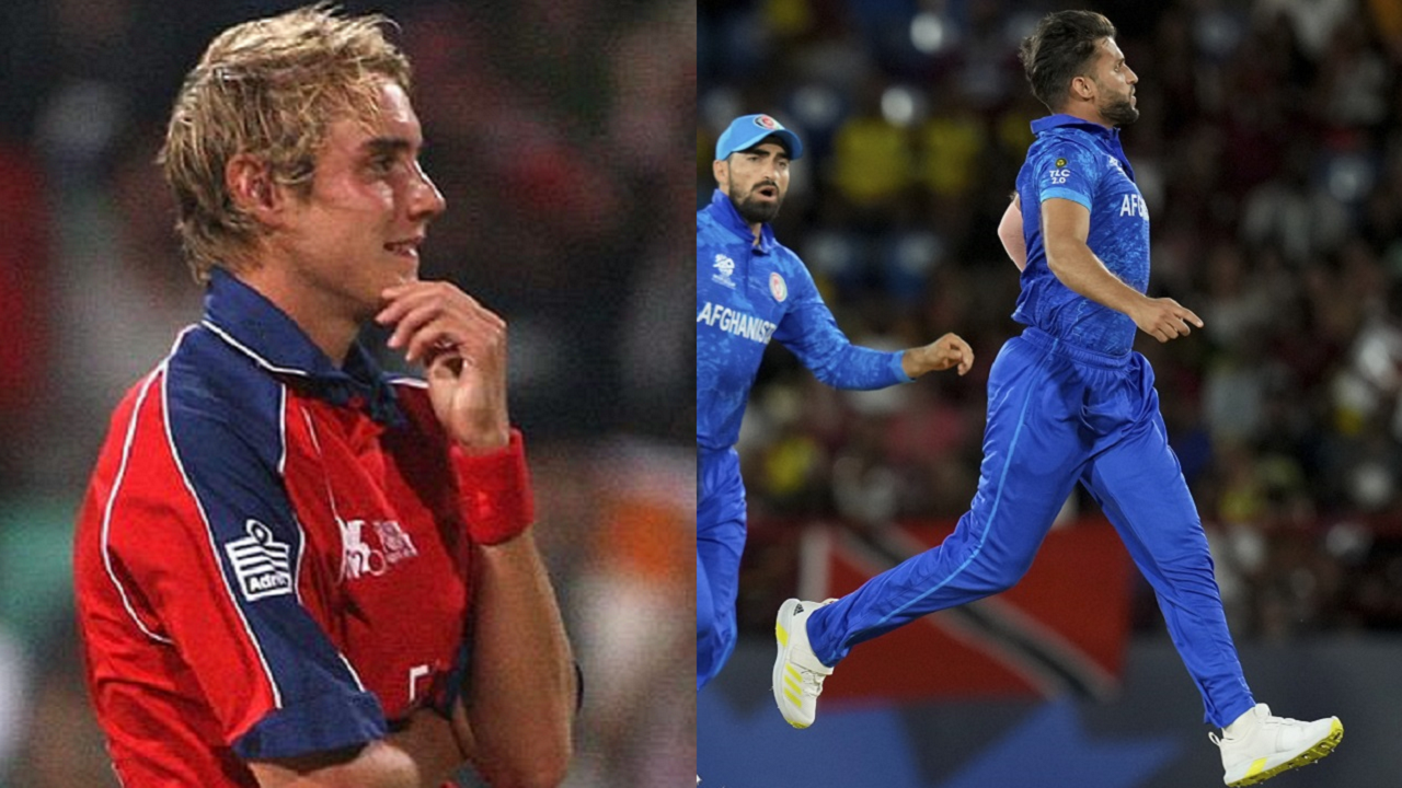 Afghanistan's Azmatullah Omarzai becomes second bowler after Stuart Broad to concede 36 runs in an over of a T20 World Cup match