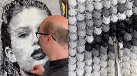 Viral Video Taylor Swift Portrait Made From 10000 Hand-Sculpted Cats