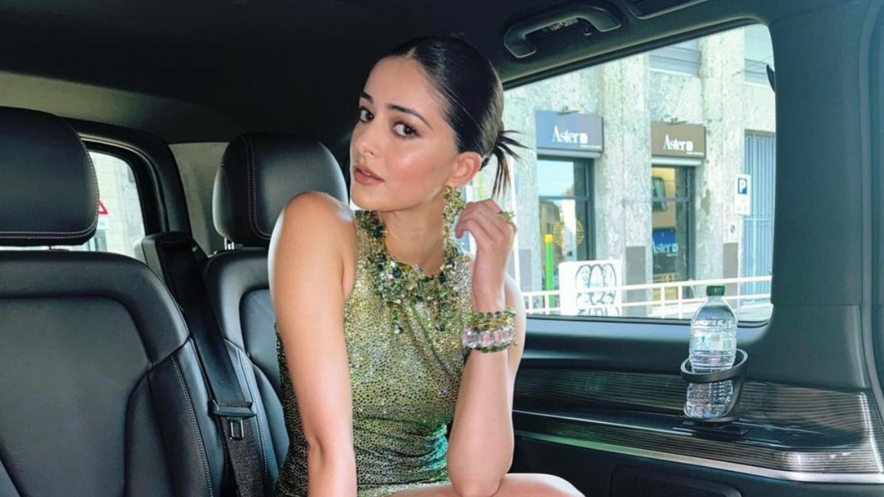 Ananya Panday's blingy look