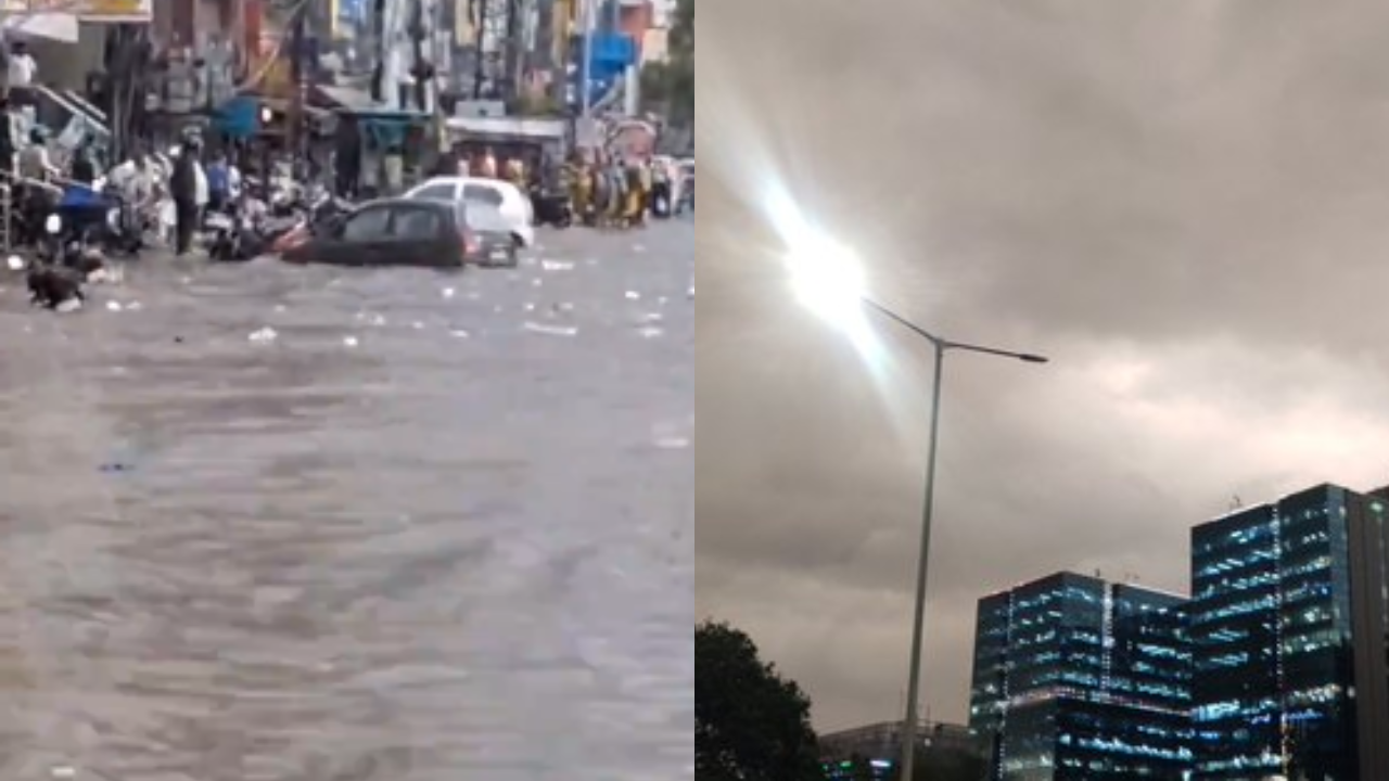 hyderabad rains: heavy showers lead to power outages, waterlogging and traffic snarls
