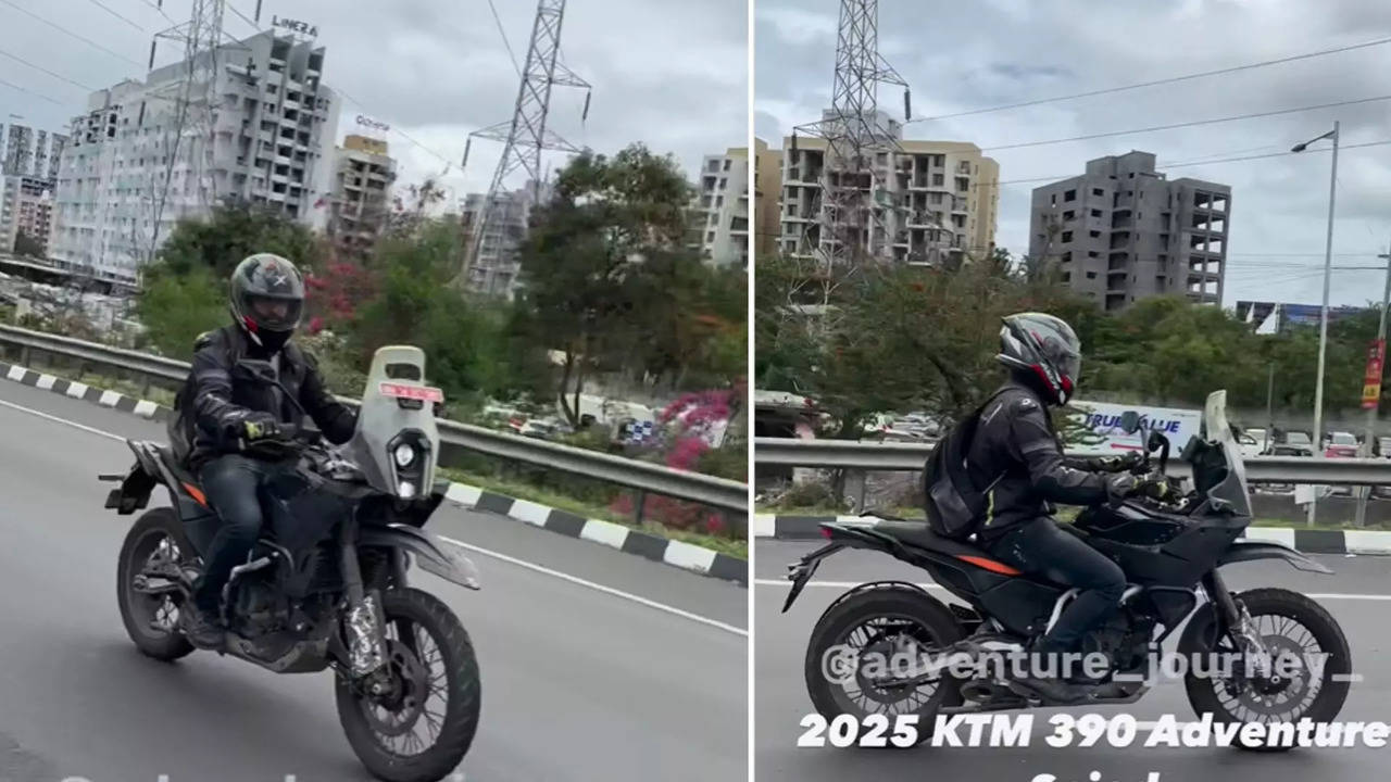 2025 KTM 390 Adventure Spy Times Drive