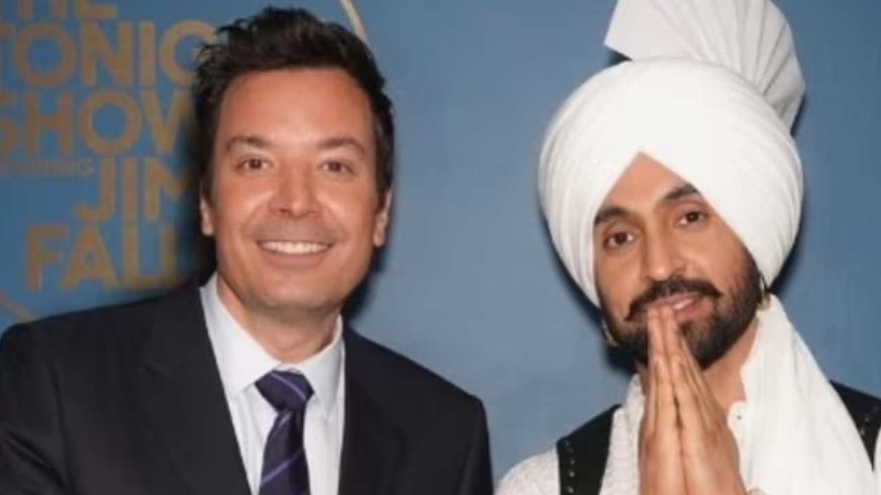 Diljit Dosanjh and Jimmy Fallon