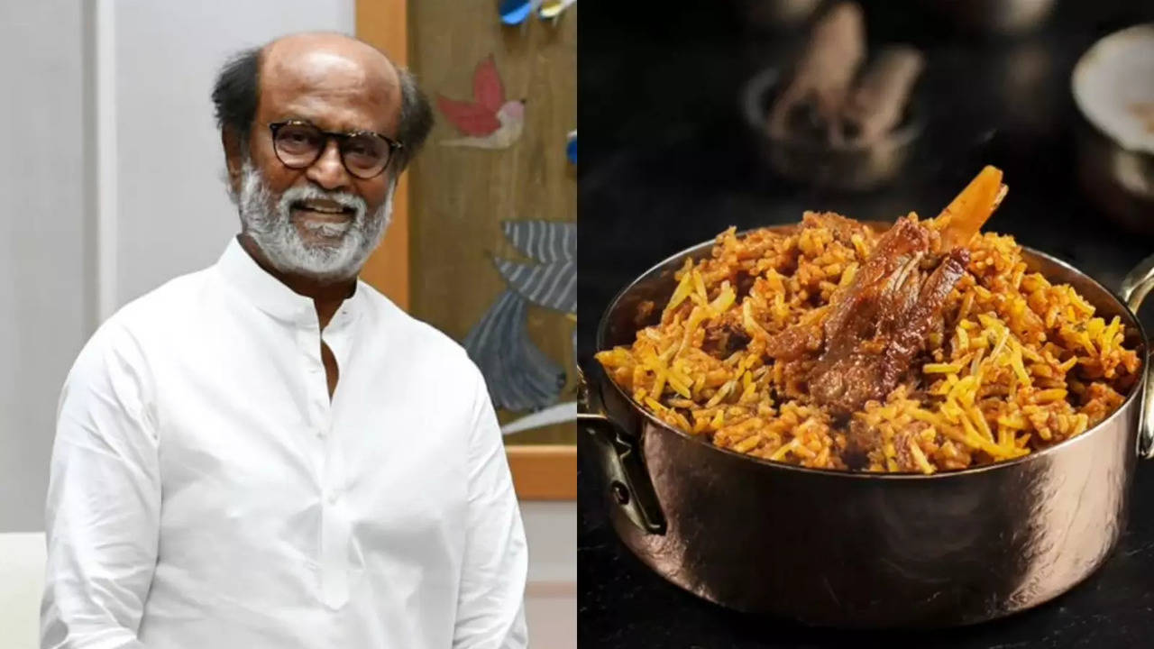 Rajinikanth enjoys Ghilli Biryani