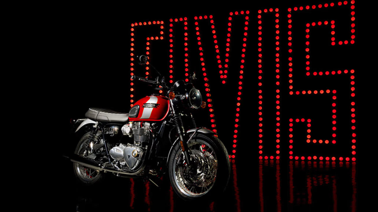 Triumph Bonneville T120 Elvis Presley Times Drive