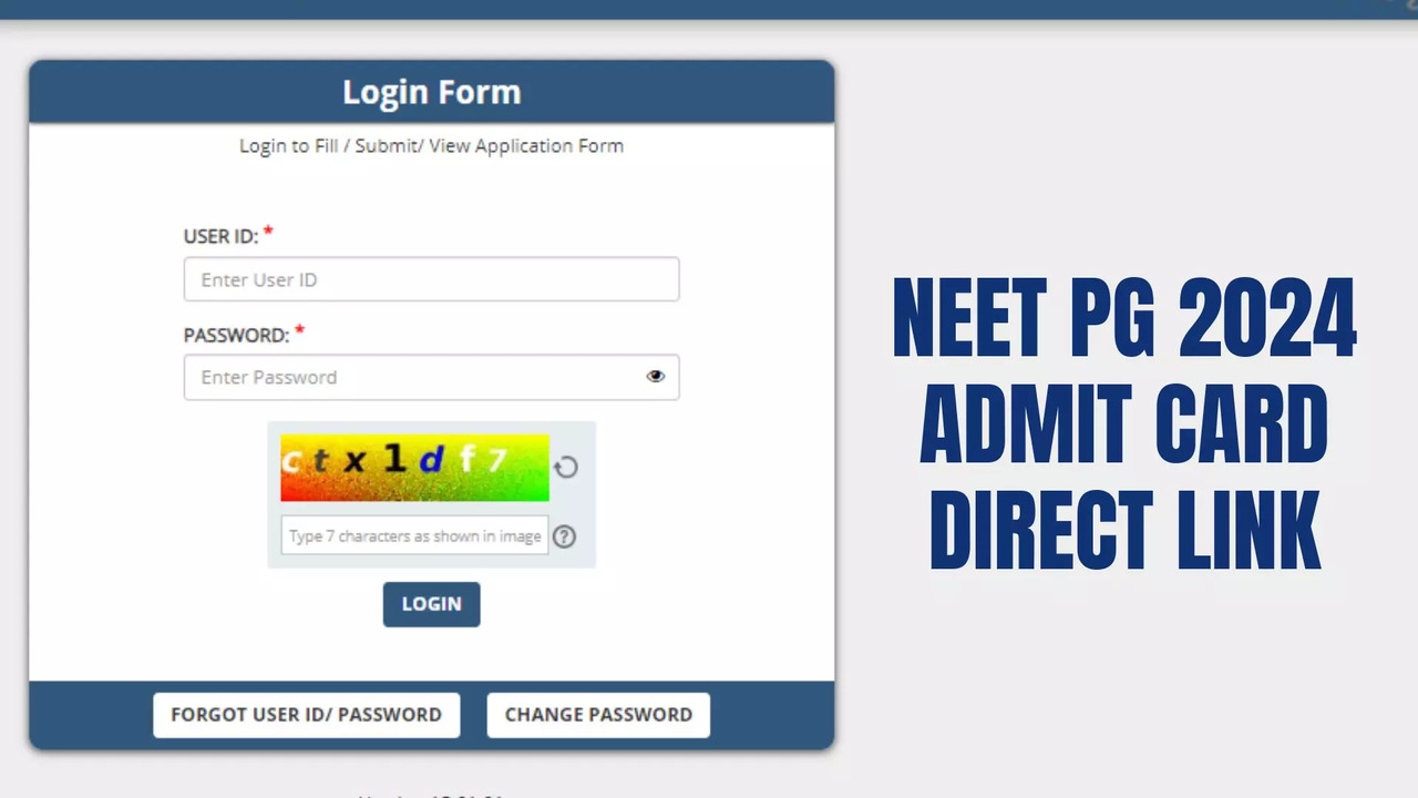 NEET PG 2024 Admit Card Released on natboard.edu.in, Direct Link