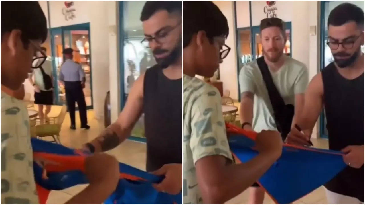 Virat Kohli's Heart-Warming Gesture Wins Hearts, Signs Indian Jersey For Fan In Barbados : WATCH