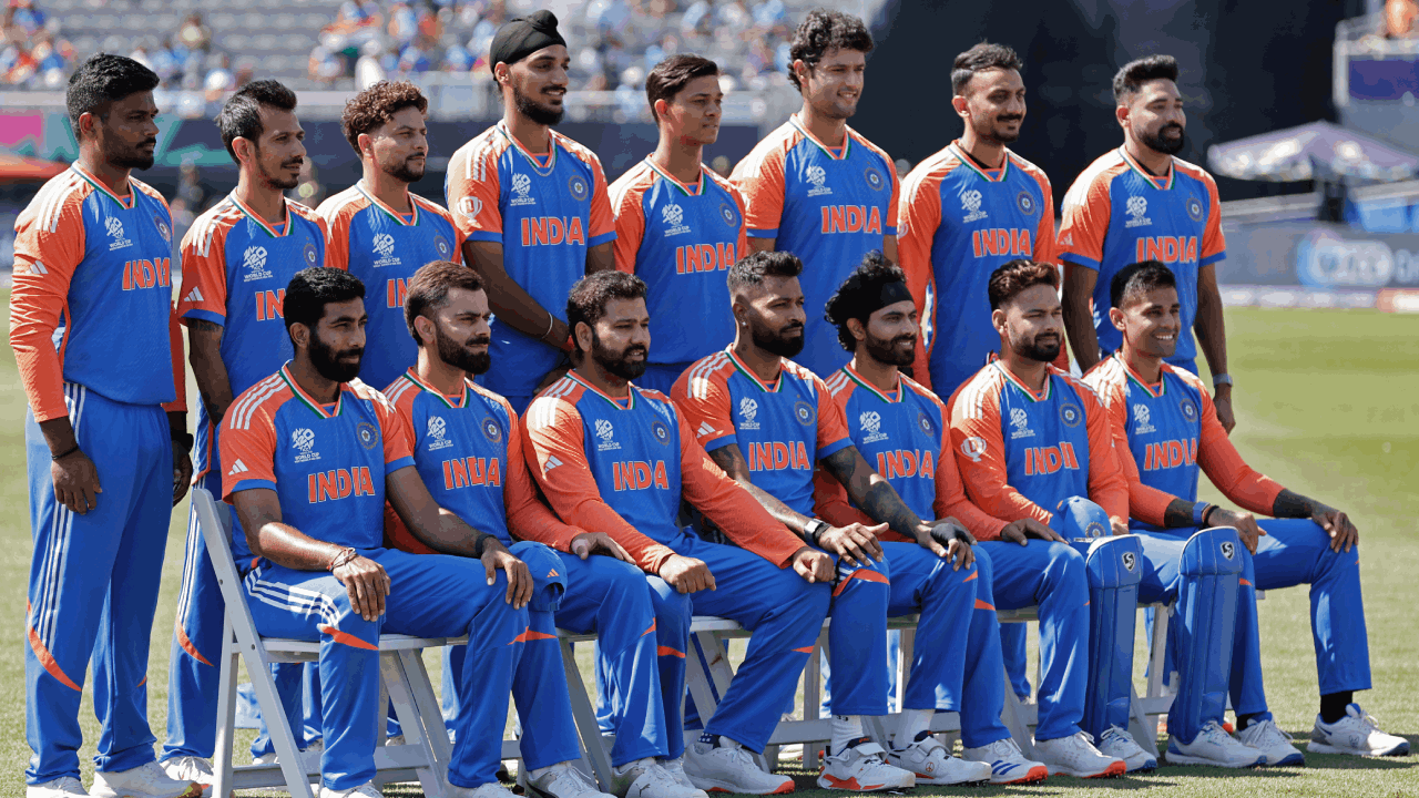 India T20 World Cup 2024 team photo ap