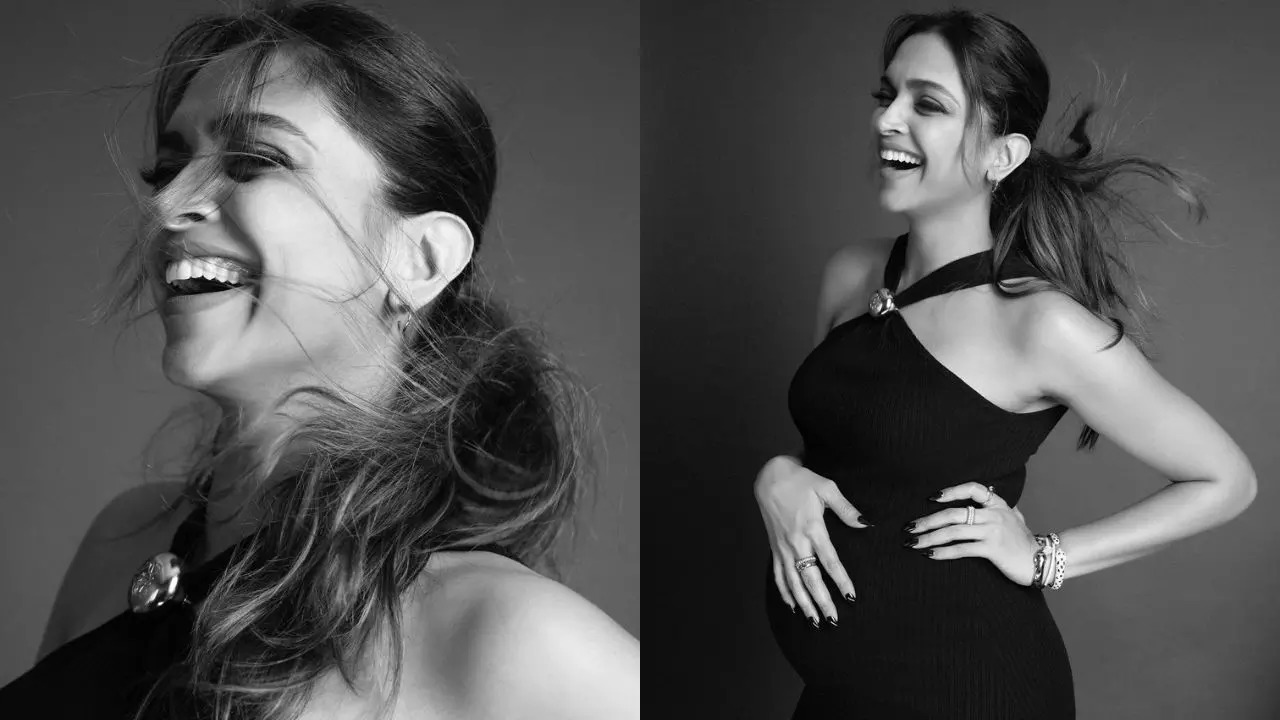 Mom-To-Be Deepika Padukone Steals The Spotlight In Black Ribbed Midi Dress