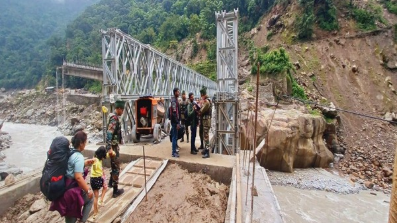 indian army sikkim rains