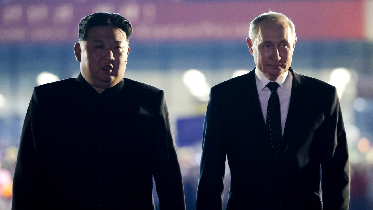 Kim Jong Un and Vladimir Putin