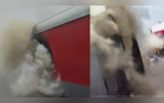 VIDEO Massive Fire Erupts In Pantry Car Of Train At Secunderabad Railway Station