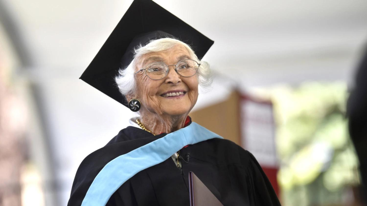 After 83 Years, 105-Year-Old Stanford University Student Earns Master's Degree