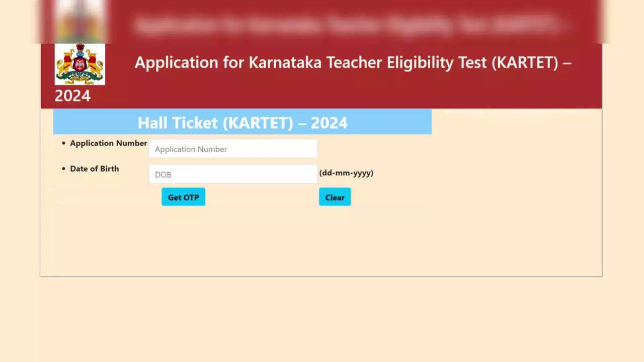 KARTET ಹಾಲ್ ಟಿಕೆಟ್ 2024