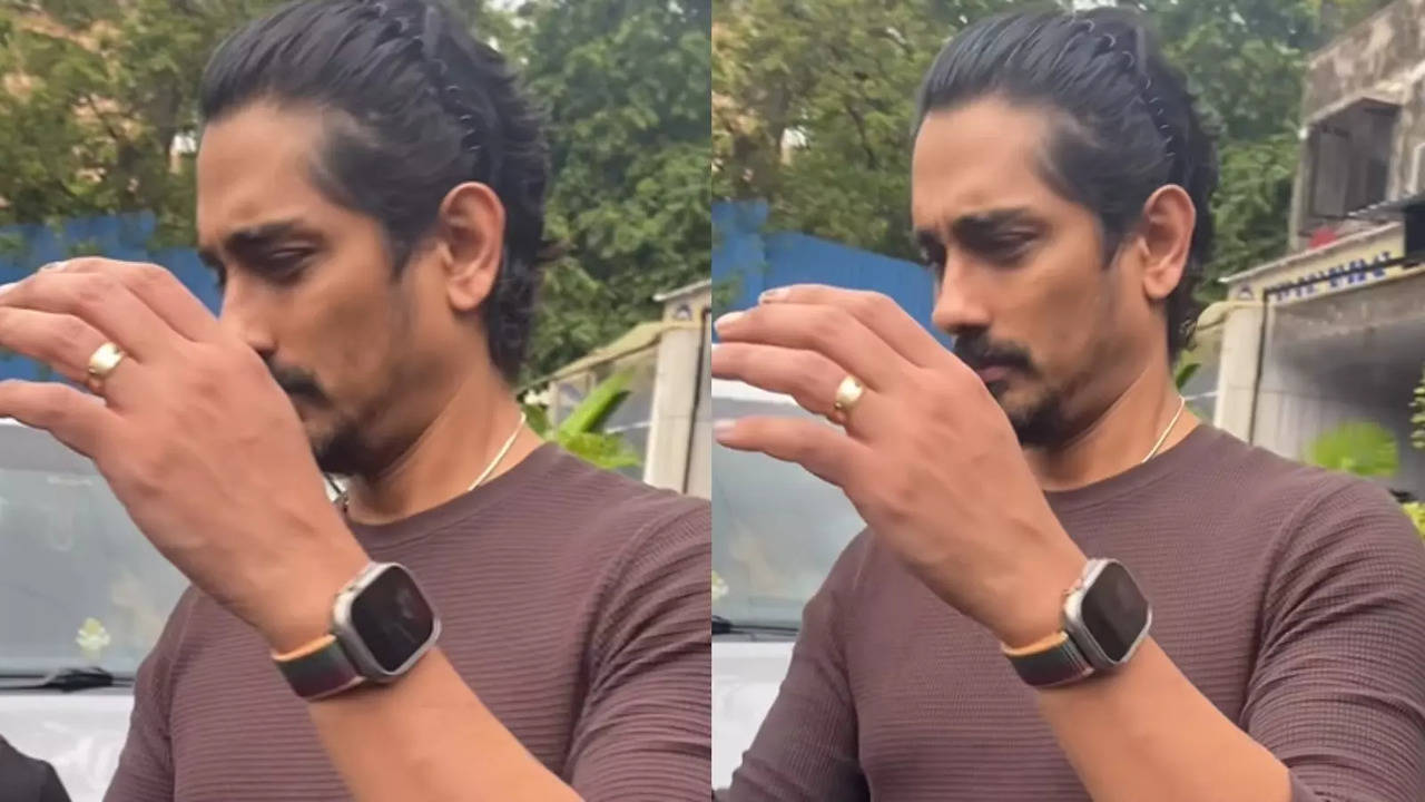 Actor Siddharth Loses Cool At Paps, Hides Face, Says 'Mujhe Acha Nahi Lagta'_ Watch