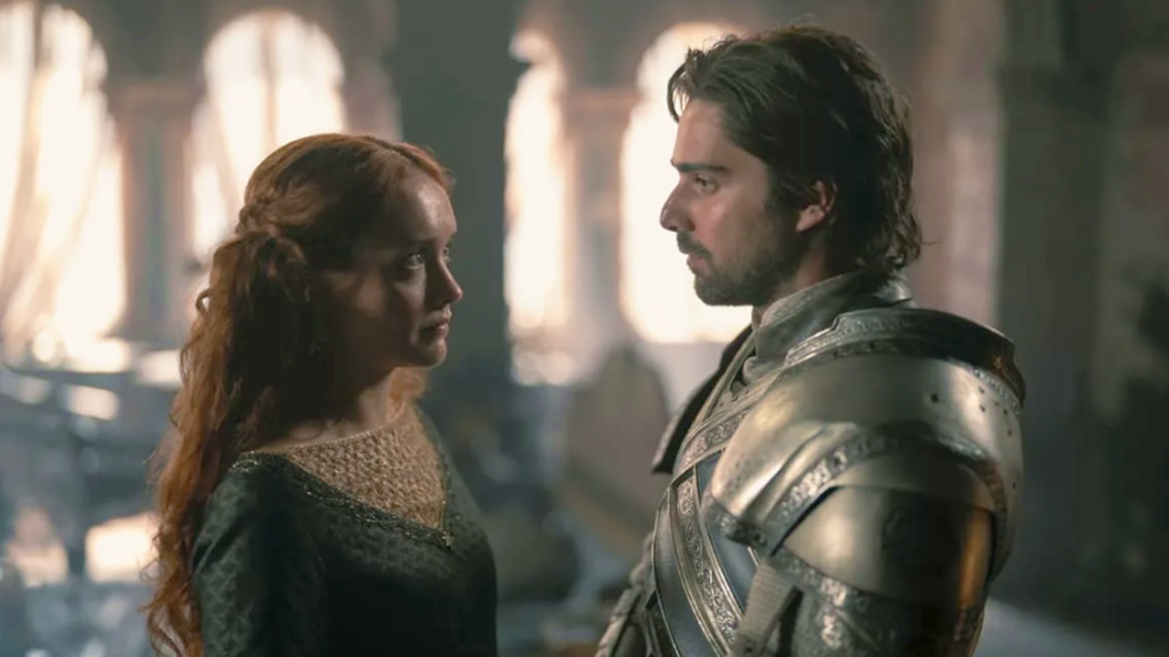 Olivia Cooke and Fabien Frankel in a still from House of The Dragons