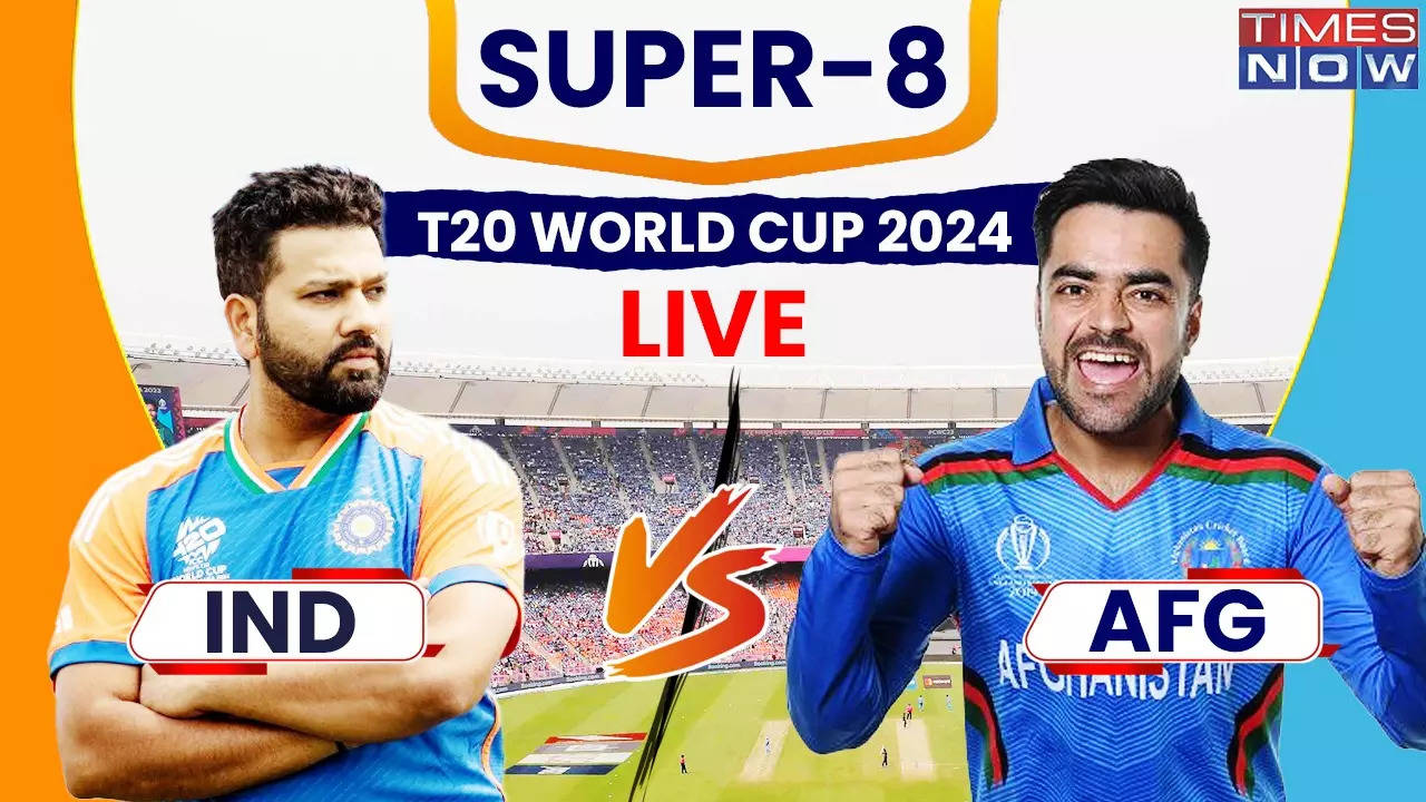 IND vs AFG Live Cricket Score, T20 World Cup 2024 Rohit SharmaLed