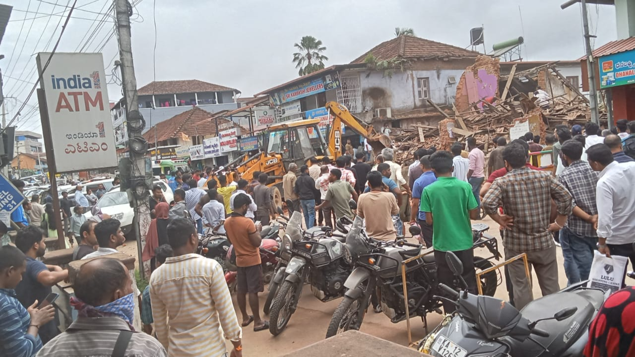 Building Collapses In Karnataka's Kodagu