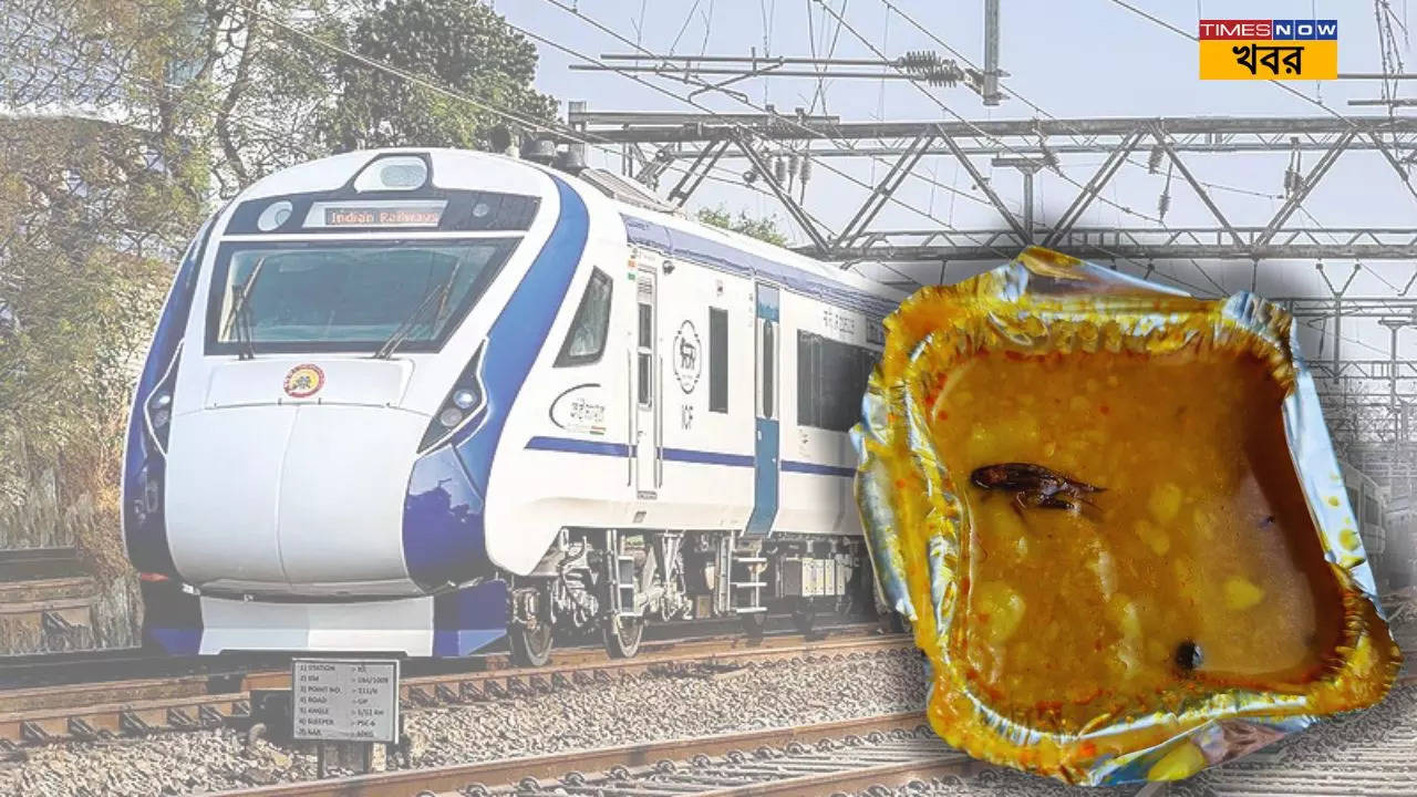 Vande Bharat Express Food cockroach found in Vande Bharat train meal