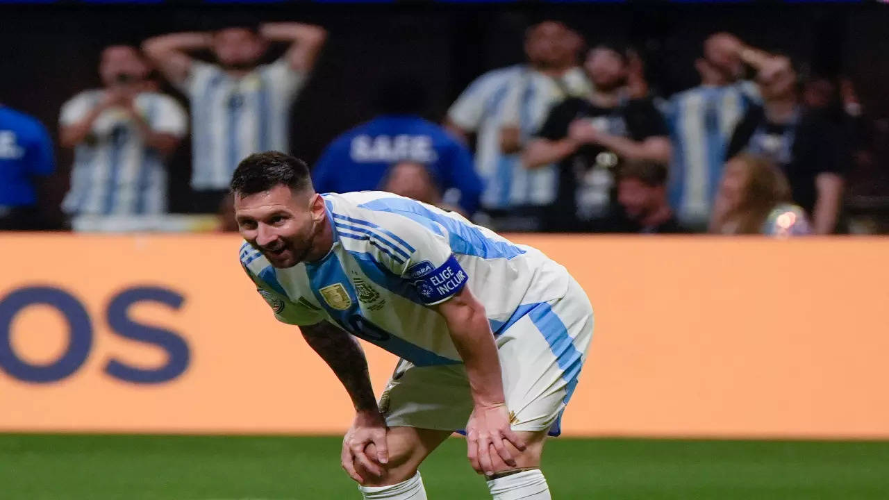 Lionel Messi in action at Copa America