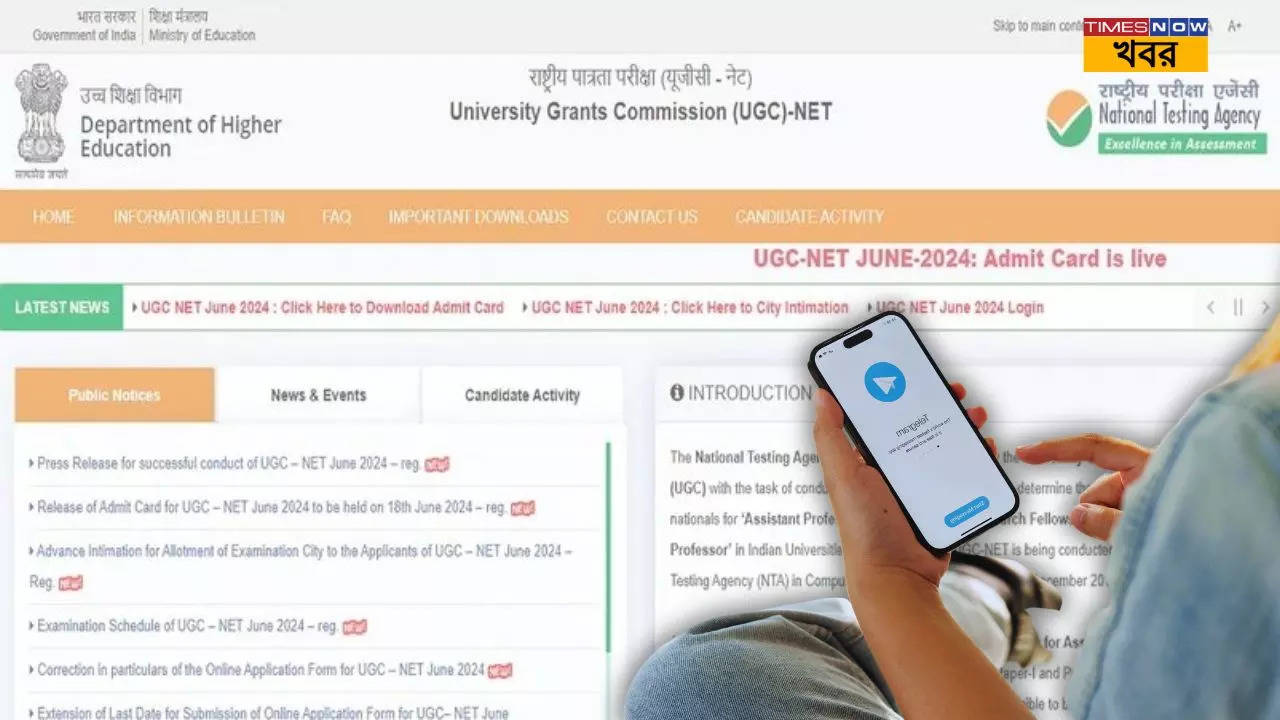 UGC-NET June 2024 Cancelled Row report says question paper leaked on telegram ahead exam