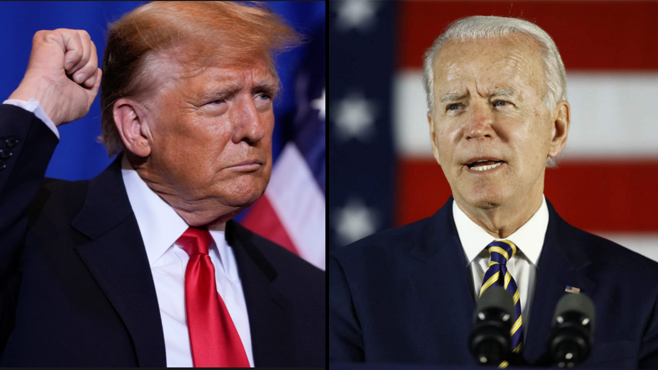 Donald Trump and Joe Biden