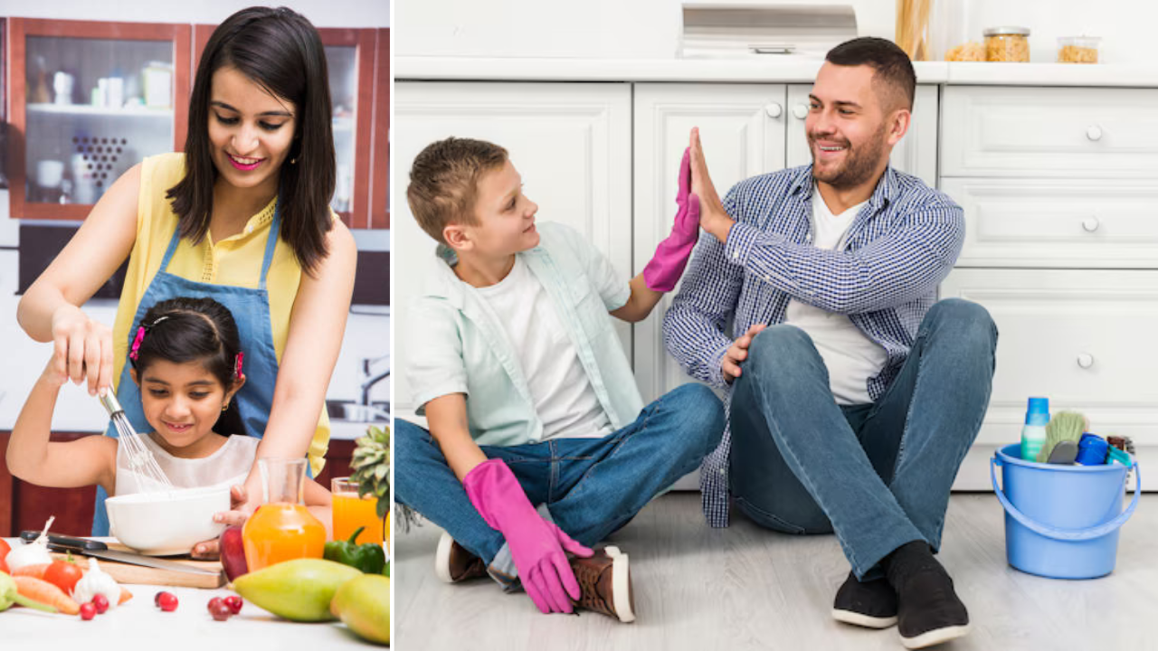 tips to involve your kids in household chores to teach responsibility and life skills