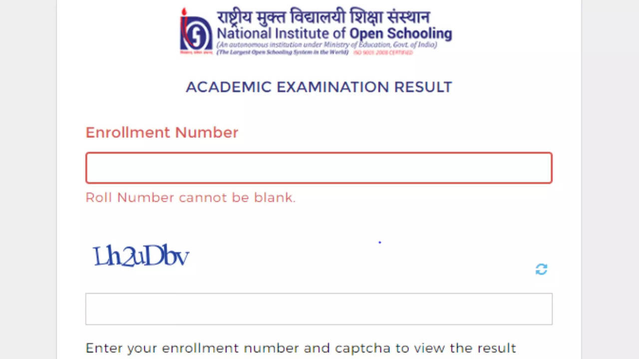 NIOS Class 12 Result 2024 Released on nios.ac.in, Direct Link