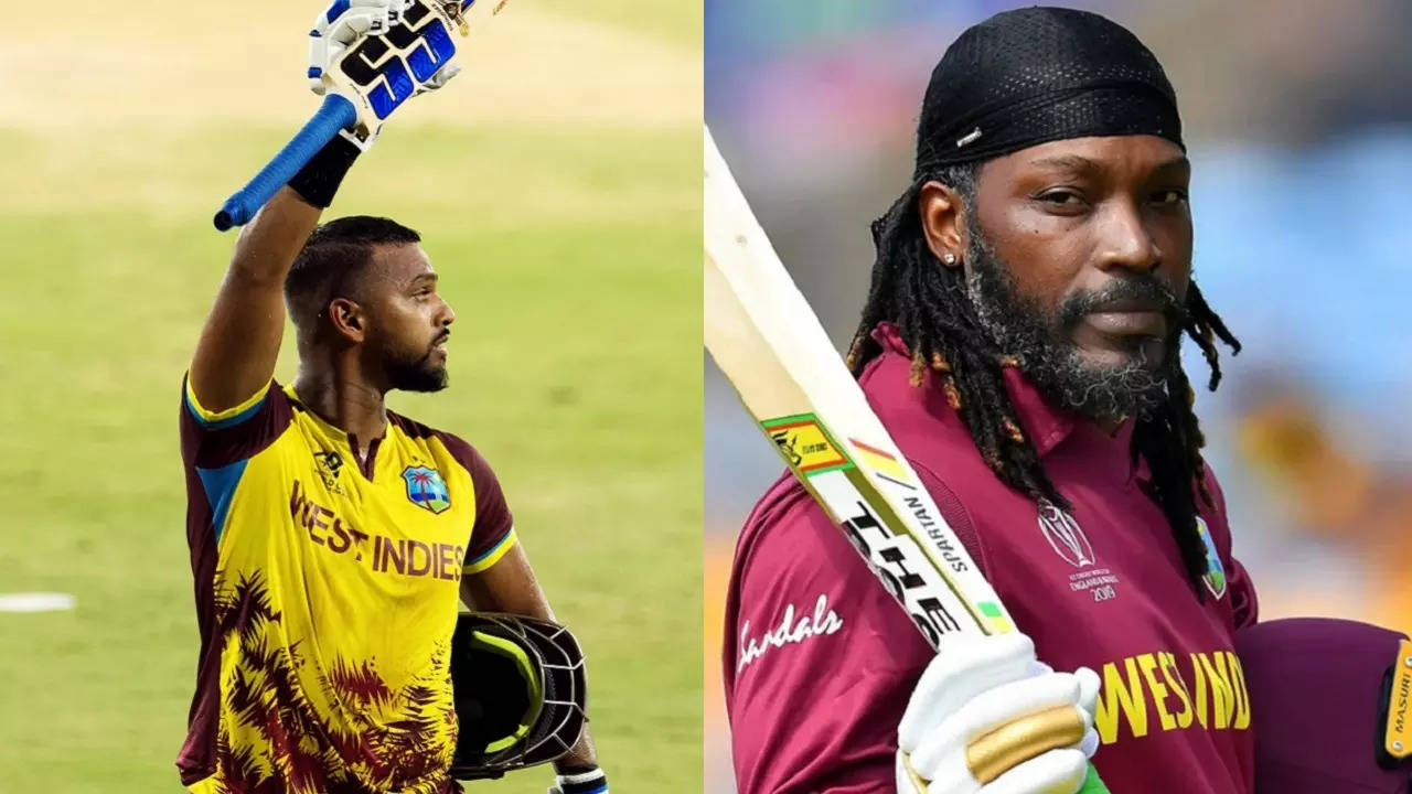 Nicholas Pooran breaks Chris Gayle's world record of most sixes in a single edition of T20 World Cup.